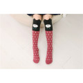 Chaussettes de tube de dessin animé de jeune fille mignonne de coton de vente directe d&#39;usine